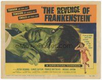 7s143 REVENGE OF FRANKENSTEIN TC '58 Peter Cushing in the greatest horrorama, cool monster art!