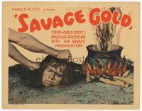 7s150 SAVAGE GOLD TC '33 great image of native about to put severed head into boiling pot!