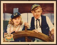 7s615 STEAMBOAT 'ROUND THE BEND LC '35 great close up of Will Rogers & Anne Shirley at ship wheel!