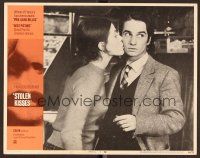 7s619 STOLEN KISSES LC #2 '68 Francois Truffaut's Baisers Voles, Delphine Seyrig kisses Leaud!