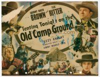 7s176 TENTING TONIGHT ON THE OLD CAMP GROUND TC '43 many images of Johnny Mack Brown & Tex Ritter!