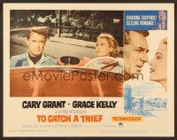 7s652 TO CATCH A THIEF LC #7 R63 Grace Kelly driving convertible watches Cary Grant, Hitchcock