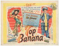 7s183 TOP BANANA TC '54 full-length wacky Phil Silvers & super sexy Judy Lynn in skimpy outfit!