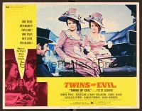 7s661 TWINS OF EVIL LC #8 '71 one uses her beauty for love, one uses her lure for blood, vampires!