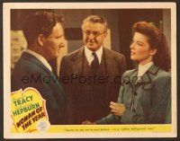 7s688 WOMAN OF THE YEAR LC '42 Katharine Hepburn says she met Spencer Tracy in a belligerent way!