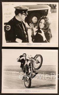 7t406 ANGELS FROM HELL 12 8x10 stills '68 AIP, motorcycle-psycho biker, he's a cycle psycho!
