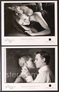 7t678 ASTRONAUT'S WIFE 6 8x10 stills '99 Johnny Depp & sexy Charlize Theron!