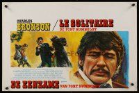 7w543 BREAKHEART PASS Belgian '76 cool different art images of Charles Bronson!