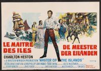 7w600 HAWAIIANS Belgian '70 Charlton Heston, from James A. Michener's epic novel, different art!