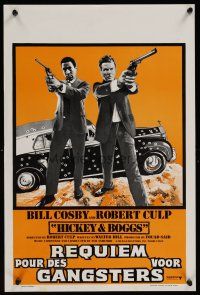 7w603 HICKEY & BOGGS Belgian '72 Bill Cosby & Robert Culp keep firing until they hit anything!