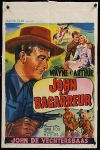 7w637 LADY TAKES A CHANCE Belgian R50s Jean Arthur moves west and falls in love with John Wayne!