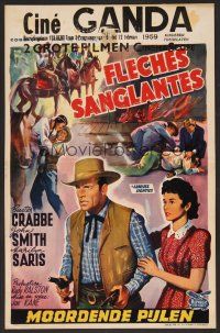 7w639 LAWLESS EIGHTIES Belgian '59 Buster Crabbe, Marilyn Saris, cool western art by Wik!