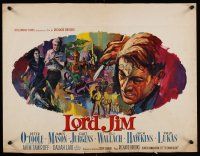 7w646 LORD JIM Belgian '65 Peter O'Toole, James Mason, really cool Ray artwork!