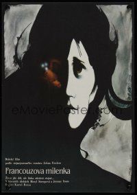 7w168 FRENCH LIEUTENANT'S WOMAN Czech 11x16 '87 Meryl Streep, Zdenek Vlach artwork!