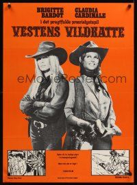 7w362 LEGEND OF FRENCHIE KING Danish '71 sexiest Claudia Cardinale & Brigitte Bardot!