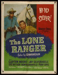 7w012 LONE RANGER English double crown '56 Clayton Moore, Jay Silverheels & Silver!