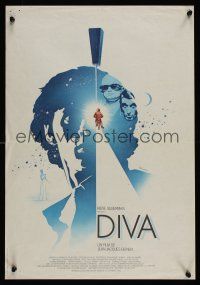 7w476 DIVA French 15x21 '82 Jean Jacques Beineix, Ferracci art, a new kind of French New Wave!