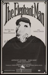 7w048 ELEPHANT MAN Swiss '80 John Hurt is not an animal, Anthony Hopkins, directed by David Lynch!