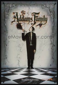 7x020 ADDAMS FAMILY teaser 1sh '91 Carel Strucken as Lurch, creepy, kooky, spooky & ooky!