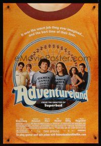 7x022 ADVENTURELAND advance DS 1sh '09 Jesse Eisenberg, Kristen Stewart, Bill Hader, Kristen Wiig!