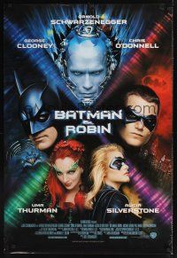 7x055 BATMAN & ROBIN int'l 1sh '97 Clooney, O'Donnell, Schwarzenegger, Thurman, Silverstone