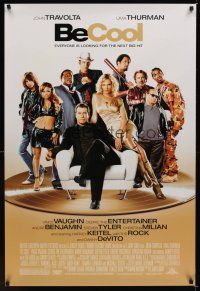 7x073 BE COOL DS 1sh '05 John Travolta, Uma Thurman, Vince Vaughn, Dwayne Johnson, Harvey Keitel!