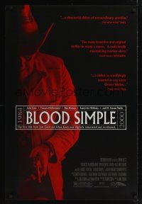 7x096 BLOOD SIMPLE 1sh R00 Joel & Ethan Coen, Frances McDormand, cool film noir!
