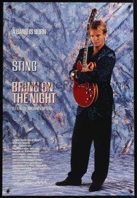 7x114 BRING ON THE NIGHT teaser 1sh '85 Sting with guitar, directed by Michael Apted!