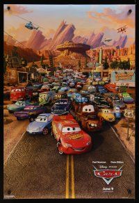 7x132 CARS advance DS 1sh '06 Walt Disney animated automobile racing!