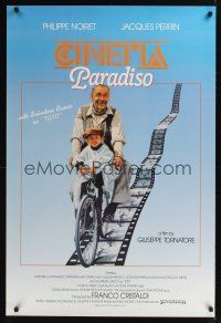7x146 CINEMA PARADISO int'l 1sh '90 Nuovo Cinema Paradiso, Giuseppe Tornatore, Philippe Noiret!