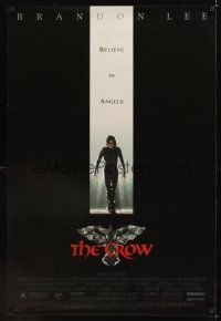 7x160 CROW 1sh '94 Brandon Lee's final movie, cool eyes in bird artwork!