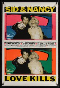 7x579 SID & NANCY English 1sh '86 Gary Oldman & Chloe Webb, punk rock classic directed by Alex Cox