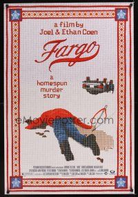 7x220 FARGO 1sh '96 a homespun murder story from the Coen Brothers, great image!