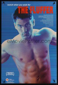 7x236 FLUFFER arthouse 1sh '01 Scott Gurney, Michael Cunio, gay adult film industry!