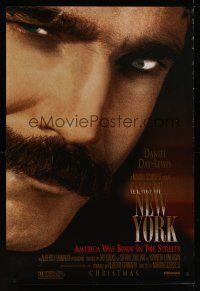 7x252 GANGS OF NEW YORK advance DS 1sh '02 Martin Scorsese, close-up of Daniel Day-Lewis!