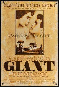 7x260 GIANT DS 1sh R96 James Dean, Elizabeth Taylor, Rock Hudson, directed by George Stevens!
