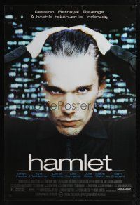 7x286 HAMLET DS 1sh '00 super close up of Ethan Hawke in modern version in New York City!