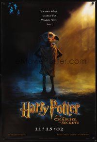 7x289 HARRY POTTER & THE CHAMBER OF SECRETS teaser 1sh '02 Daniel Radcliffe, image of Dobby!
