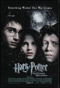 7x292 HARRY POTTER & THE PRISONER OF AZKABAN advance DS 1sh '04 Daniel Radcliffe, Emma Watson