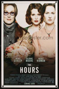 7x317 HOURS advance DS 1sh '02 Nicole Kidman as Virginia Woolf, Meryl Streep, Julianne Moore!
