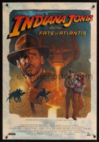 7x337 INDIANA JONES & THE FATE OF ATLANTIS special '91 cool artwork of Harrison Ford as Indy!