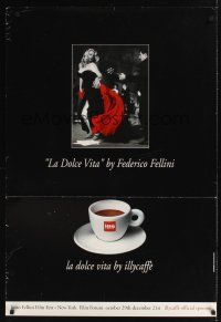 7x392 LA DOLCE VITA Italian advertising poster 1990s Federico Fellini, sexy Anita Ekberg, coffee!