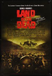 7x395 LAND OF THE DEAD 1sh '05 George Romero directed, mob of zombies!