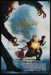 7x405 LEMONY SNICKET'S A SERIES OF UNFORTUNATE EVENTS advance DS 1sh '04 Jim Carrey!