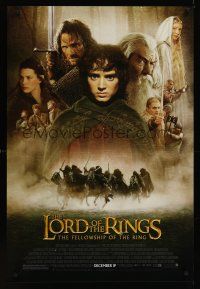 7x421 LORD OF THE RINGS: THE FELLOWSHIP OF THE RING advance 1sh '01 J.R.R. Tolkien, Frodo!