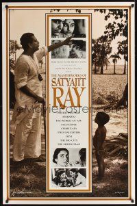 7x442 MASTERWORKS OF SATYAJIT RAY arthouse 1sh '95 film festival of the top Indian director!