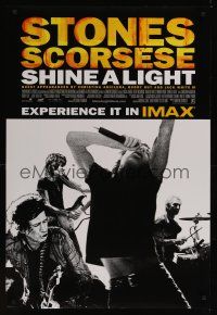 7x571 SHINE A LIGHT DS 1sh '08 Martin Scorcese's Rolling Stones documentary, cool concert image!