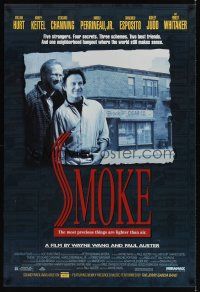 7x591 SMOKE DS 1sh '95 Wayne Wang, Harvey Keitel, William Hurt, New York!