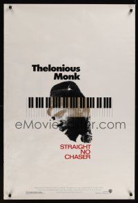 7x652 THELONIOUS MONK: STRAIGHT, NO CHASER 1sh '89 Clint Eastwood produced jazz bio!