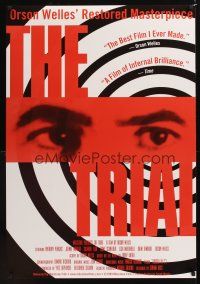 7x671 TRIAL 1sh R99 Orson Welles' Le proces, Anthony Perkins, from Kafka novel!